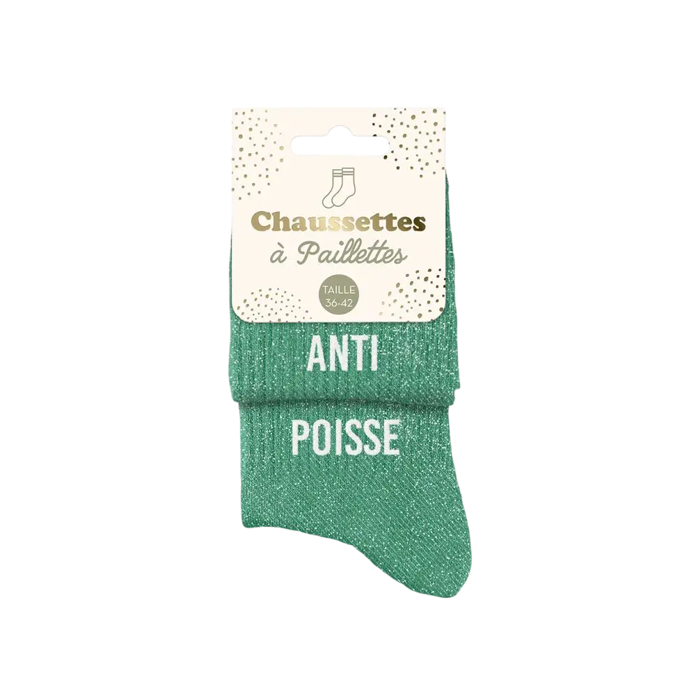 Paillettes Duo Anti Poisse Socks - One Size 36-42