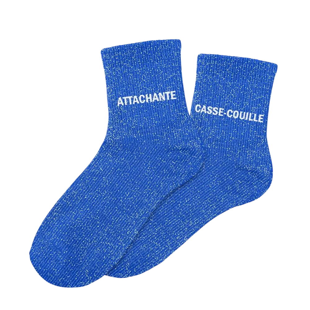 Sequined Duo Binding Socks - One Size 36-42