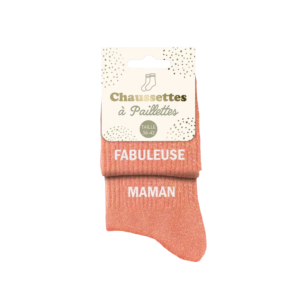 Fabuleuse Maman Duo Glitter Socks - One Size 36-42