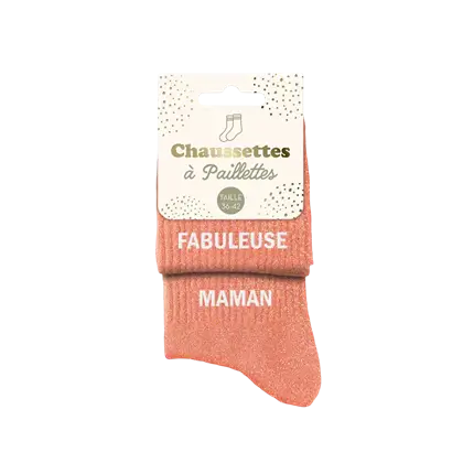Fabuleuse Maman Duo Glitter Socks - One Size 36-42