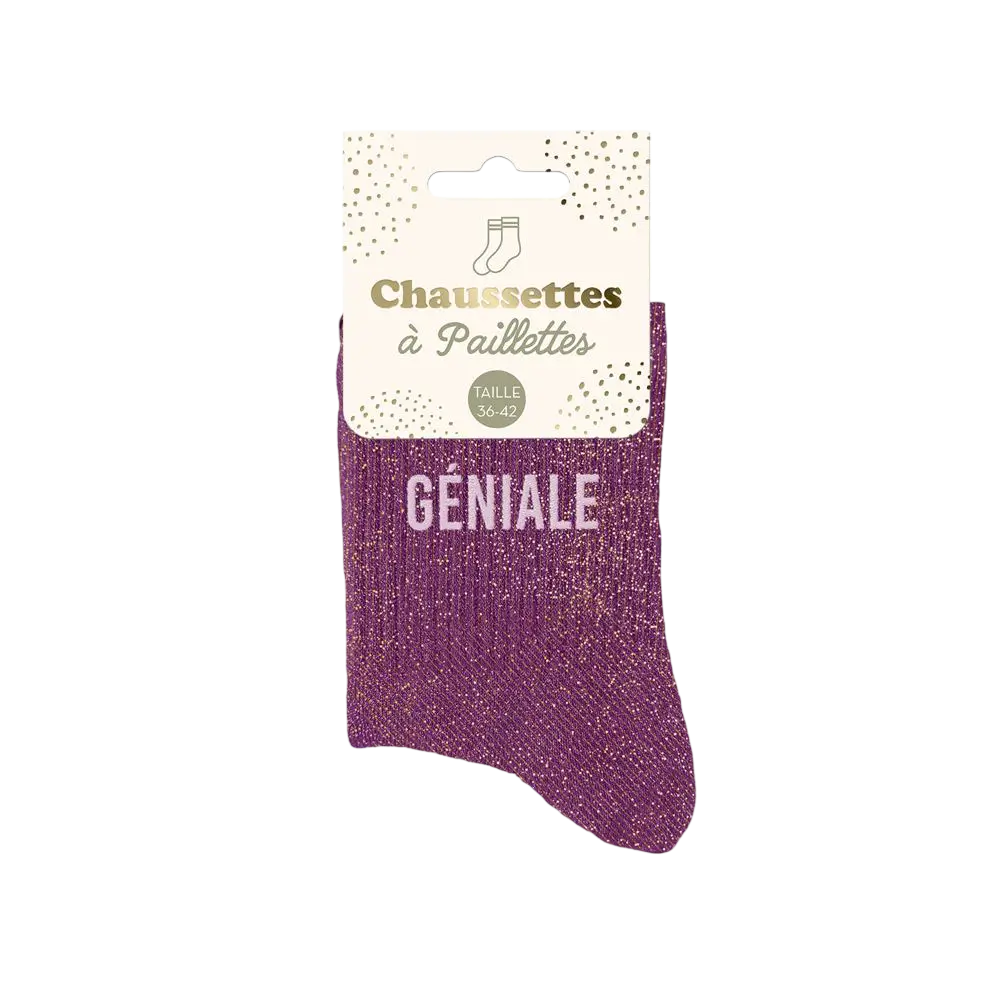 Géniale Glitter Socks - One Size 36-42