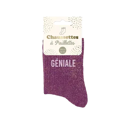 Géniale Glitter Socks - One Size 36-42