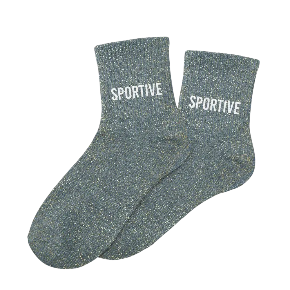 Glitter Sports Socks - One Size 36-42