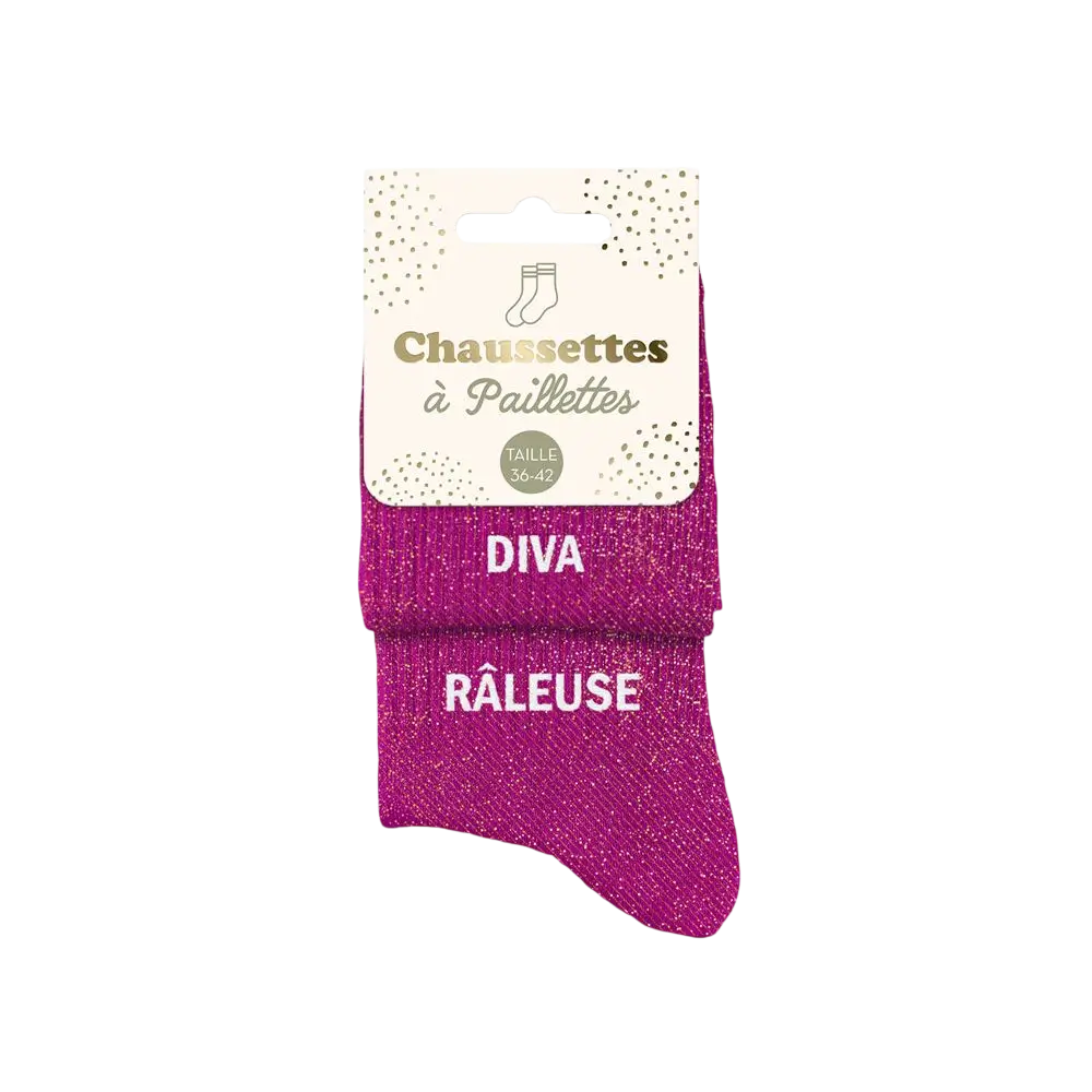 Glitter Socks Duo Diva Râleuse - One Size 36-42