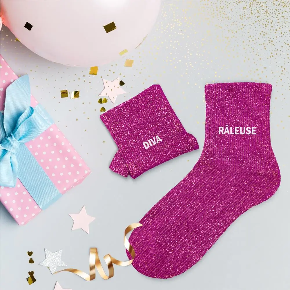 Glitter Socks Duo Diva Râleuse - One Size 36-42