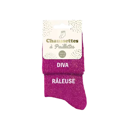 Glitter Socks Duo Diva Râleuse - One Size 36-42