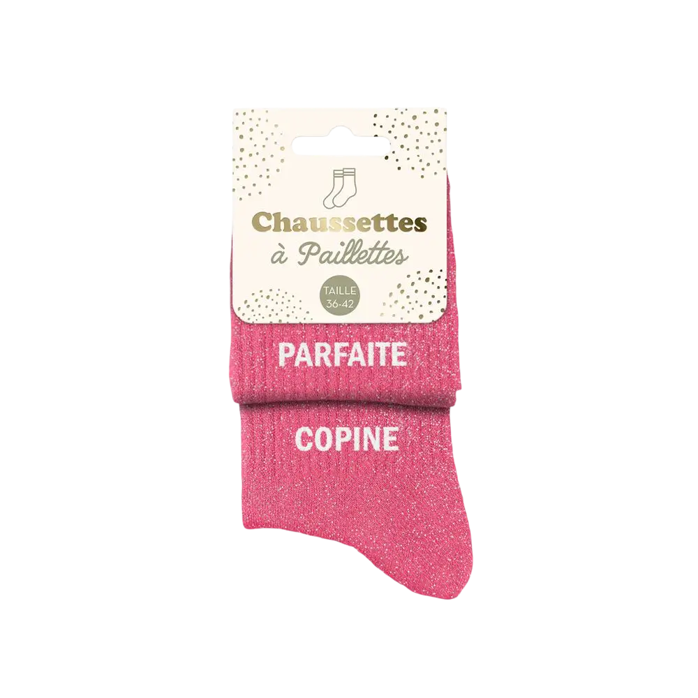 Perfect Duo Glitter Socks - One Size 36-42