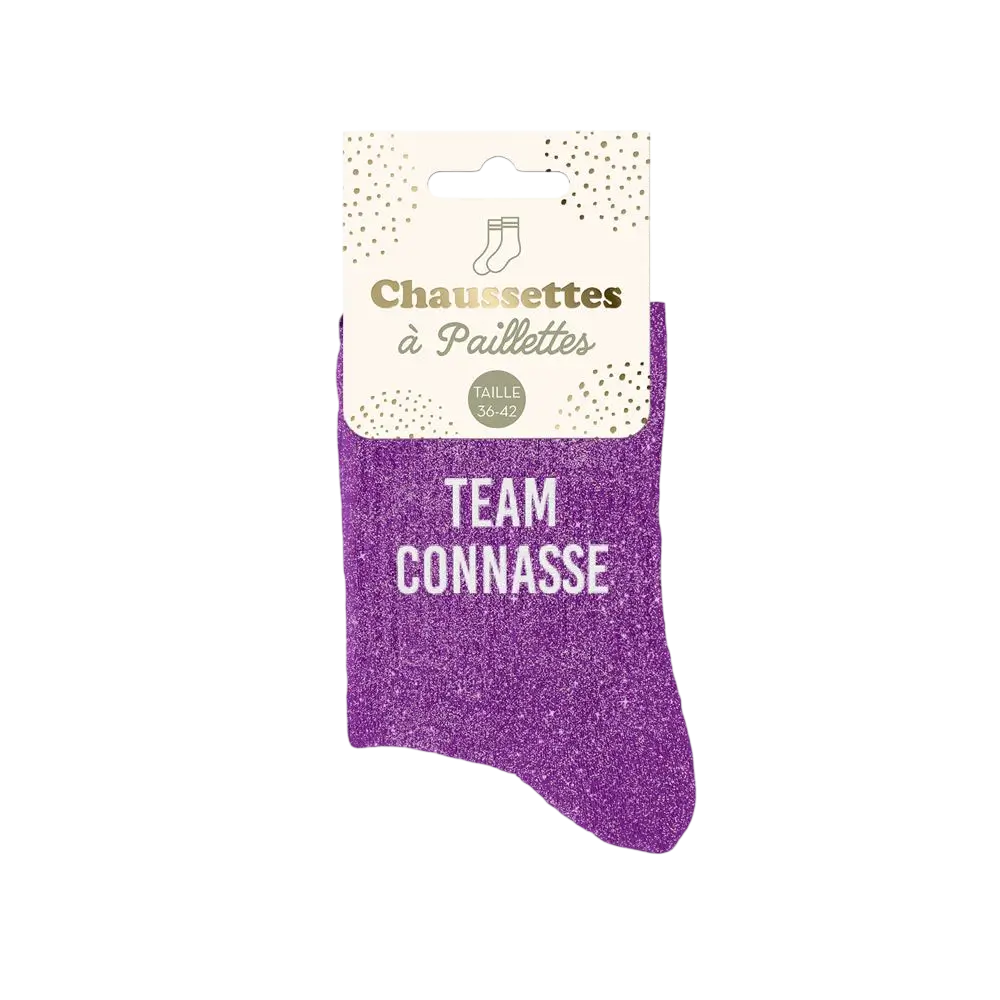 Team Connasse Glitter Socks - One Size 36-42