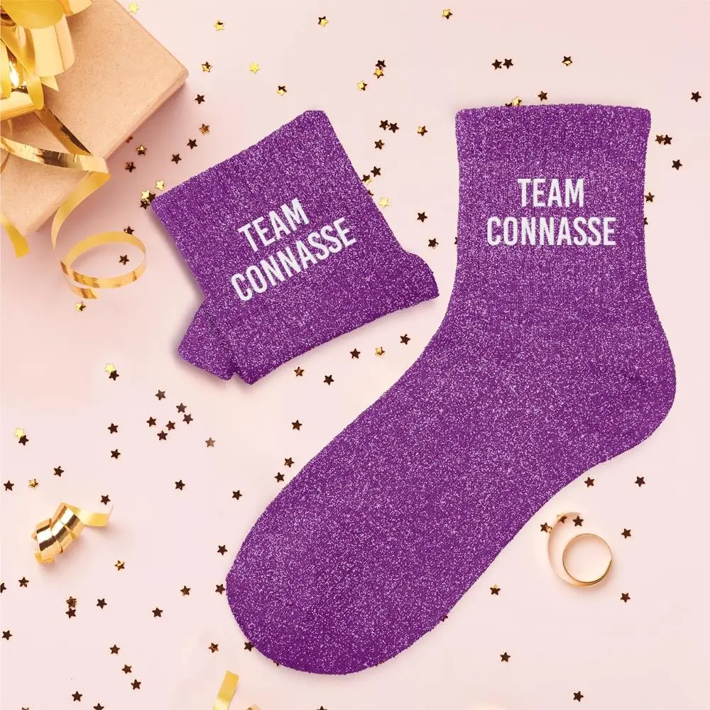 Team Connasse Glitter Socks - One Size 36-42