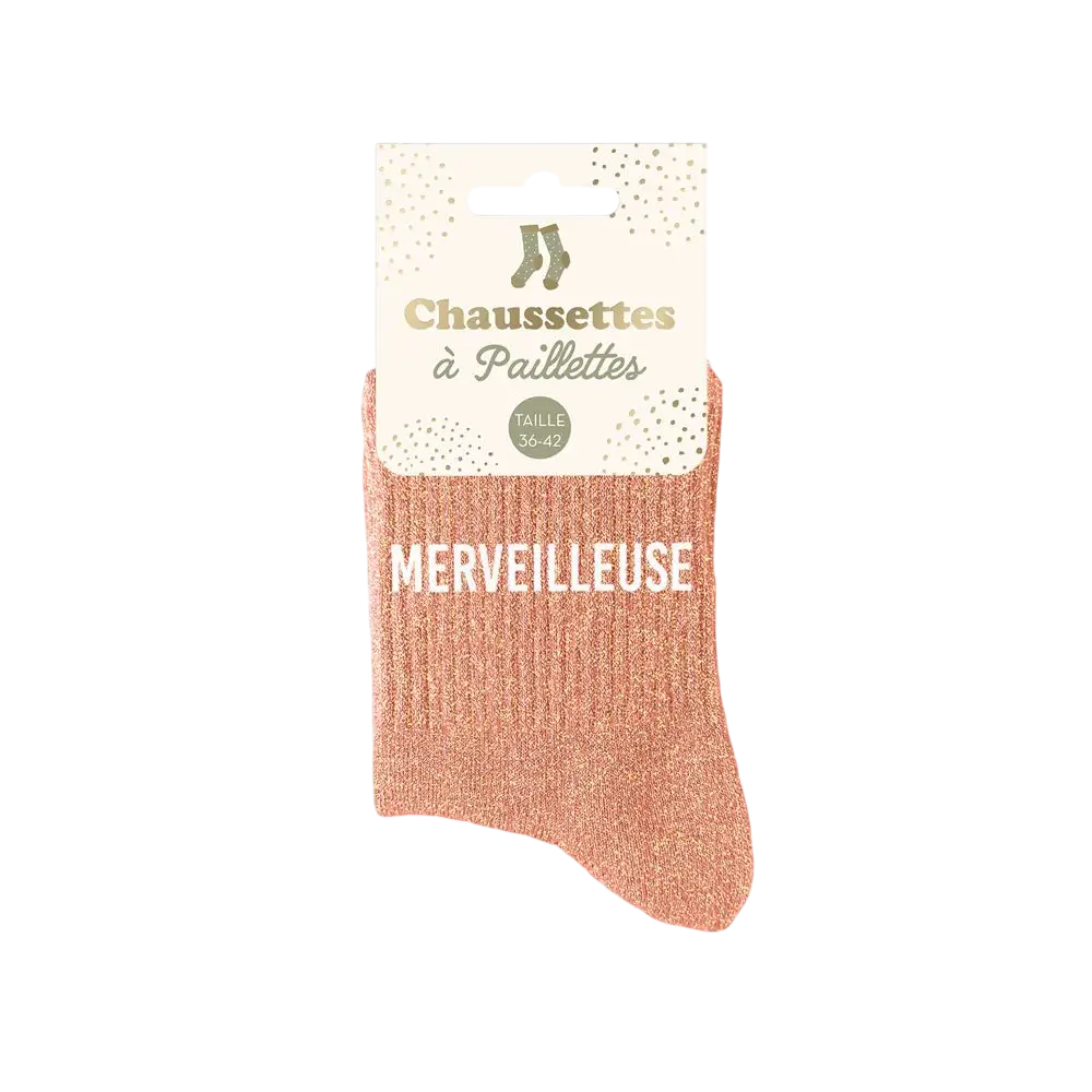 Merveilleuse Glitter Socks - One Size 36-42