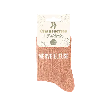 Merveilleuse Glitter Socks - One Size 36-42