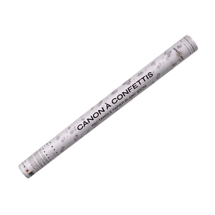 80 CM white confetti cannons