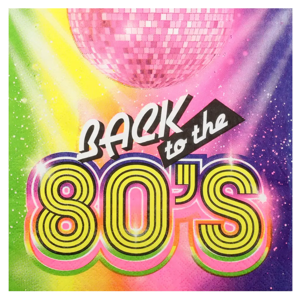 80's napkin - Set of 20