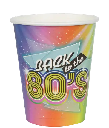 80's tumbler - Set of 10