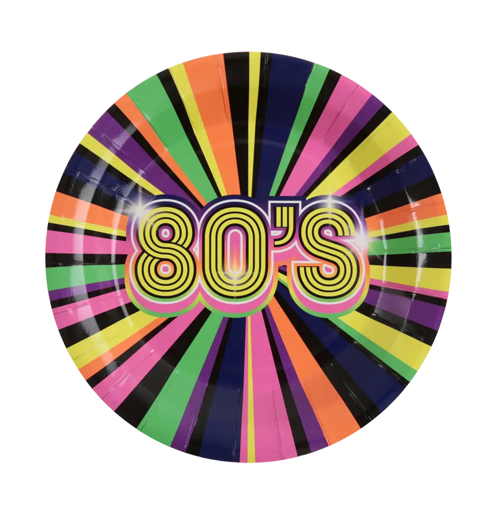 Plate 80's 23cm - Set of 10