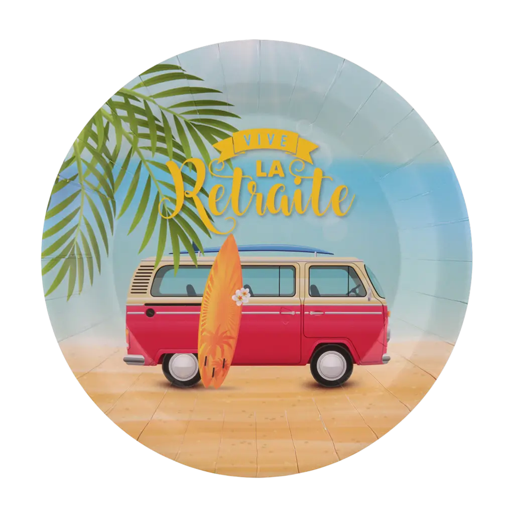 Retirement plate - La belle vie (pack of 10)