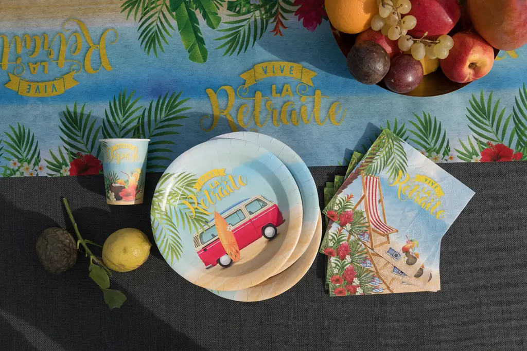 Retirement plate - La belle vie (pack of 10)