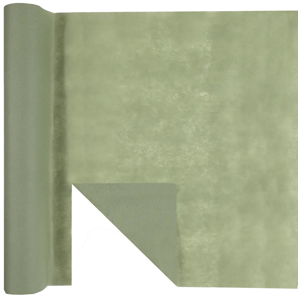 Harmony 4.8 m pre-cut table runner - Olive