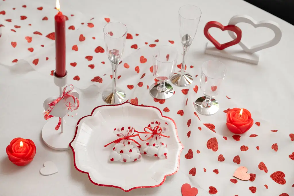 Rose sculpted flower candle - Red