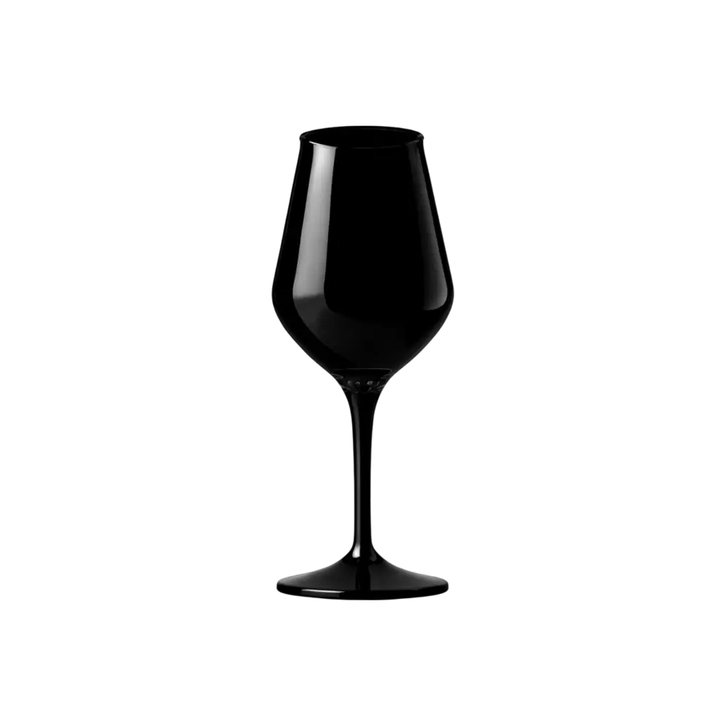 Athena" black unbreakable wine glass in Tritan - 47 cl