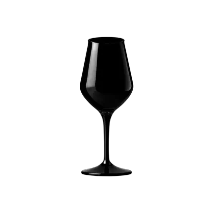 Athena black unbreakable wine glass in Tritan - 47 cl