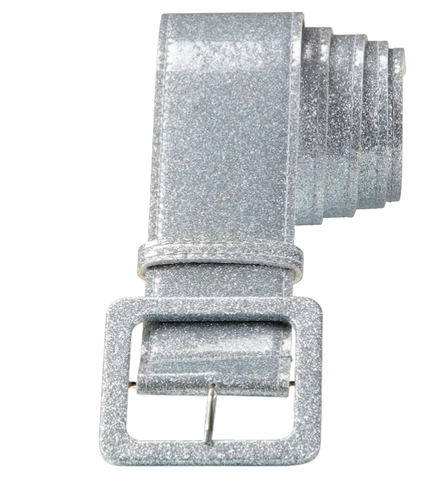 Silver Sequin Disco Belt 120 cm – 70s Costume Accessory