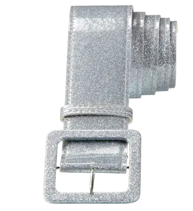 Silver Sequin Disco Belt 120 cm – 70s Costume Accessory