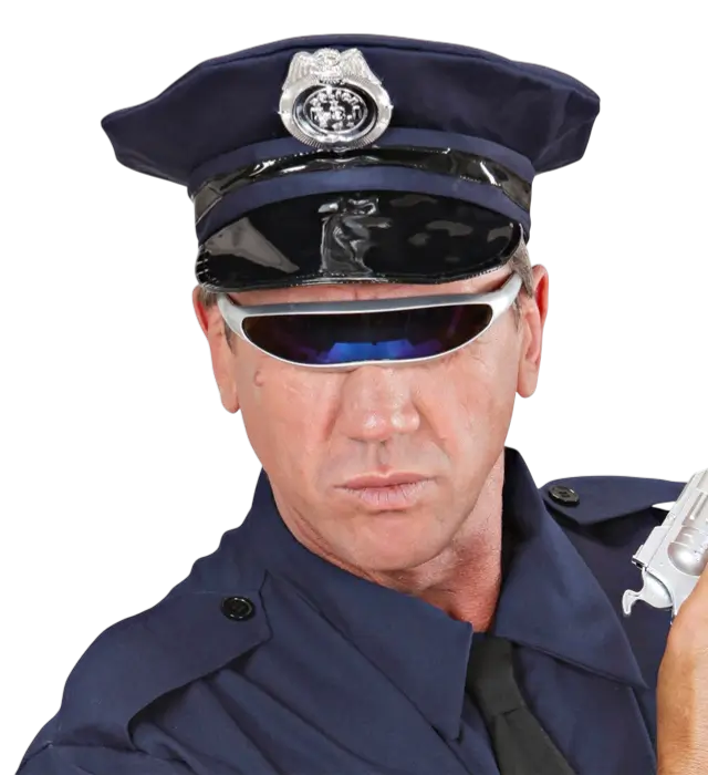 Silver Robot Glasses – Futuristic Costume Accessory