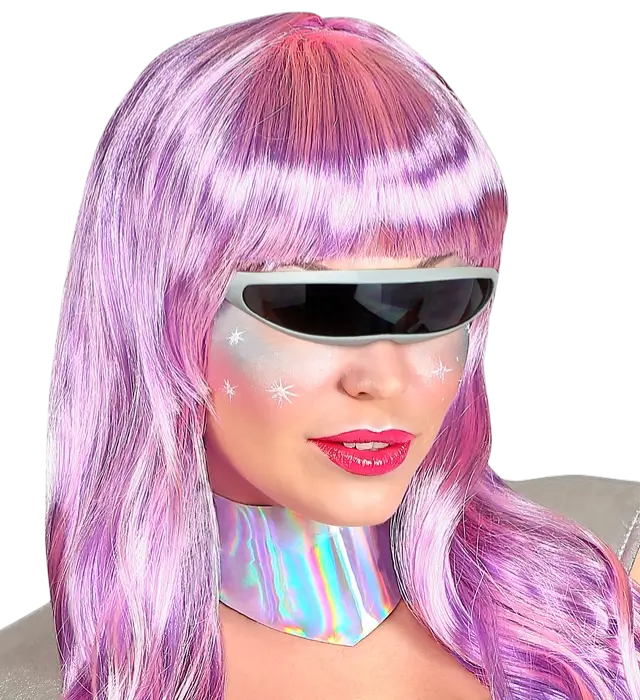 Silver Robot Glasses – Futuristic Costume Accessory