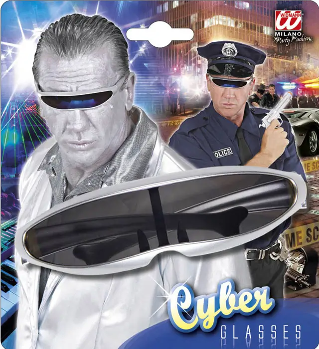 Silver Robot Glasses – Futuristic Costume Accessory