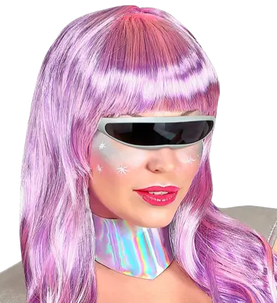 Silver Robot Glasses – Futuristic Costume Accessory