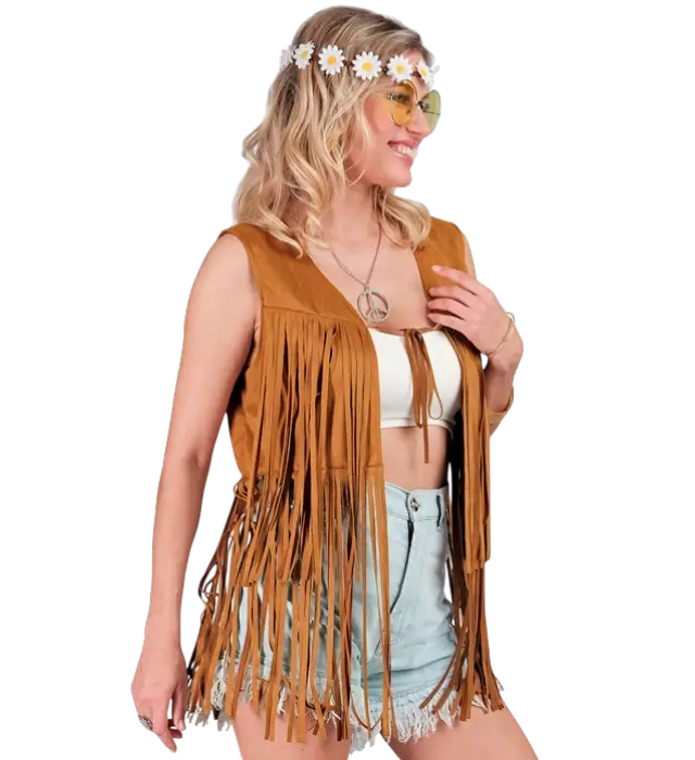Hippie Fringe Jacket Cowboy Western Style – 70s Costume Jacket