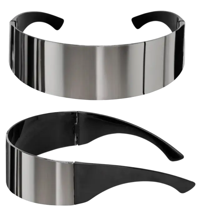 Mirror Sunglasses – Reflective Lens Glasses – Costume Accessory
