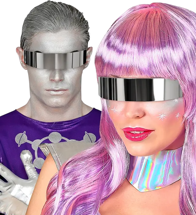 Mirror Sunglasses – Reflective Lens Glasses – Costume Accessory