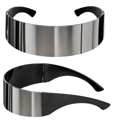 Mirror Sunglasses – Reflective Lens Glasses – Costume Accessory