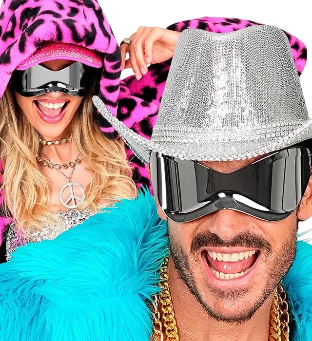 Super Mirror Sunglasses – Reflective Lens Glasses – Costume Accessory