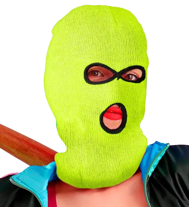 Neon Yellow Balaclava Mask – Costume Face Mask