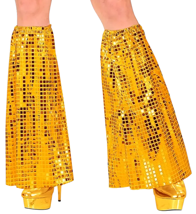 Gold Sequin Disco Leg Warmers – 70s Style Costume Accessory