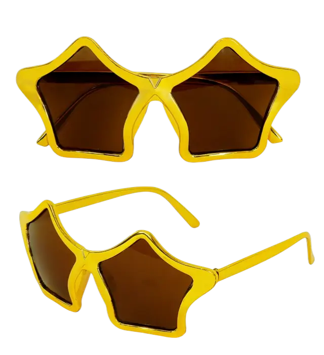 Gold Metallic Sunglasses – Costume Accessory