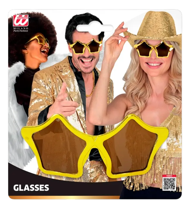 Gold Metallic Sunglasses – Costume Accessory