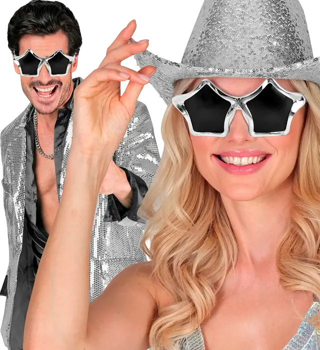 Silver Star Glasses – Festival Costume Accessory
