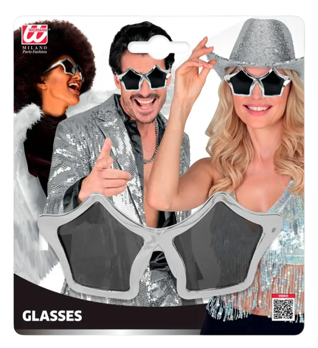 Silver Star Glasses – Festival Costume Accessory