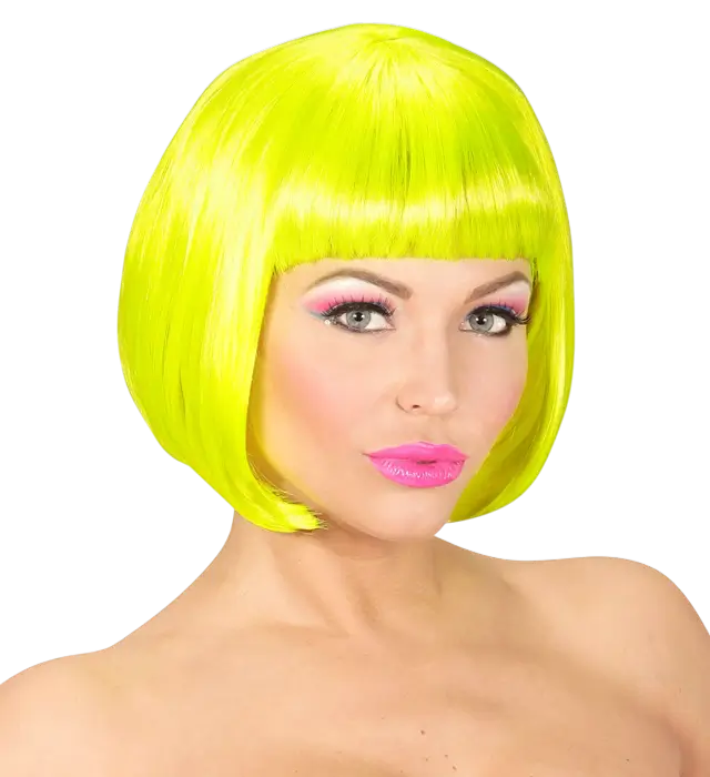 Valentina Neon Yellow Wig – Costume Wig