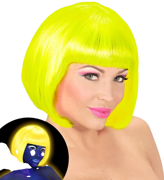 Valentina Neon Yellow Wig – Costume Wig