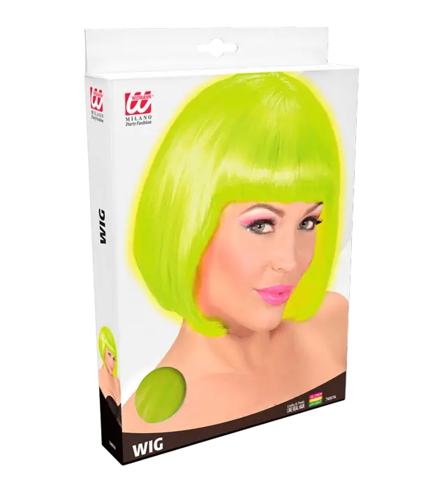 Valentina Neon Yellow Wig – Costume Wig