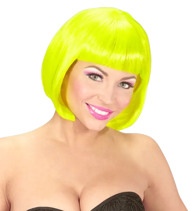 Valentina Neon Yellow Wig – Costume Wig
