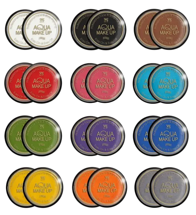 Aqua Makeup Palette 24 Colours – 10 ml – Costume Makeup Palette