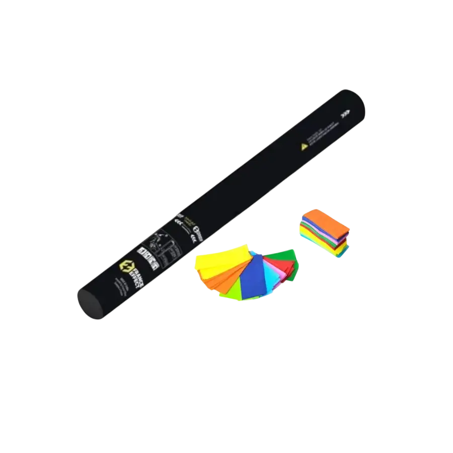 Manual confetti gun 40cm - Multicoloured