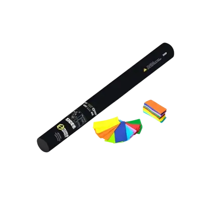 Manual confetti gun 40cm - Multicoloured