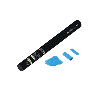 Manual confetti gun 40cm - Blue